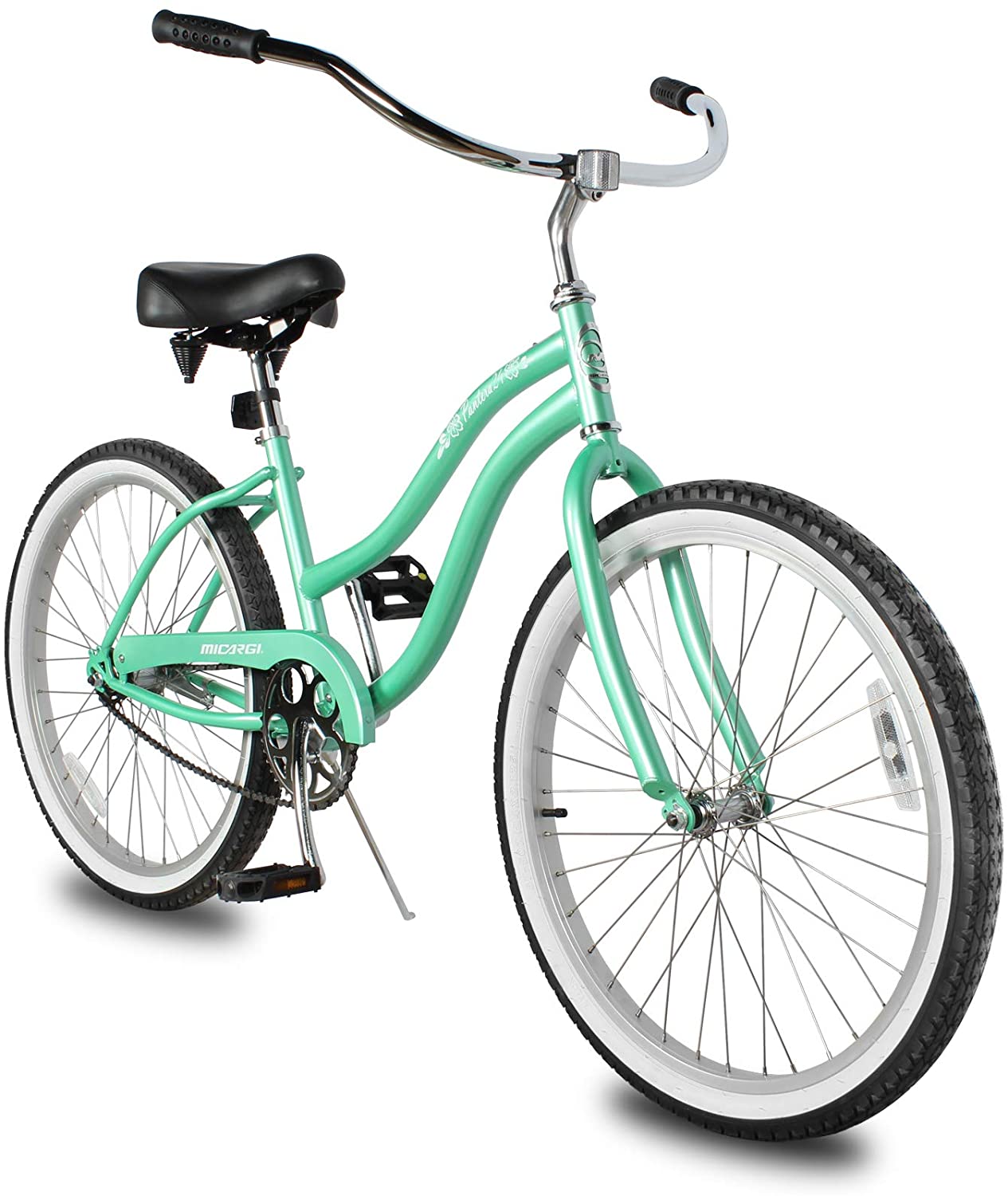 Micargi 24" Cantilever Steel Frame Cruiser w/ Coaster Brake-Mintgreen
