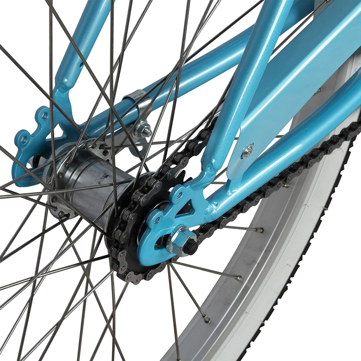 Micargi 24" Cantilever Steel Frame Cruiser w/ Coaster Brake-BabyBlue