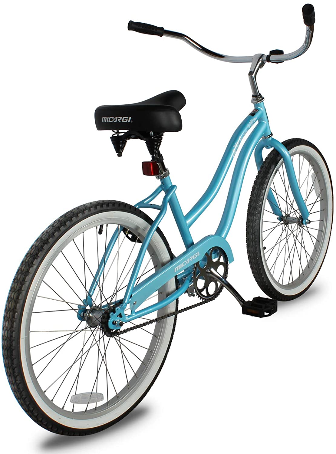 Micargi 24" Cantilever Steel Frame Cruiser w/ Coaster Brake-BabyBlue