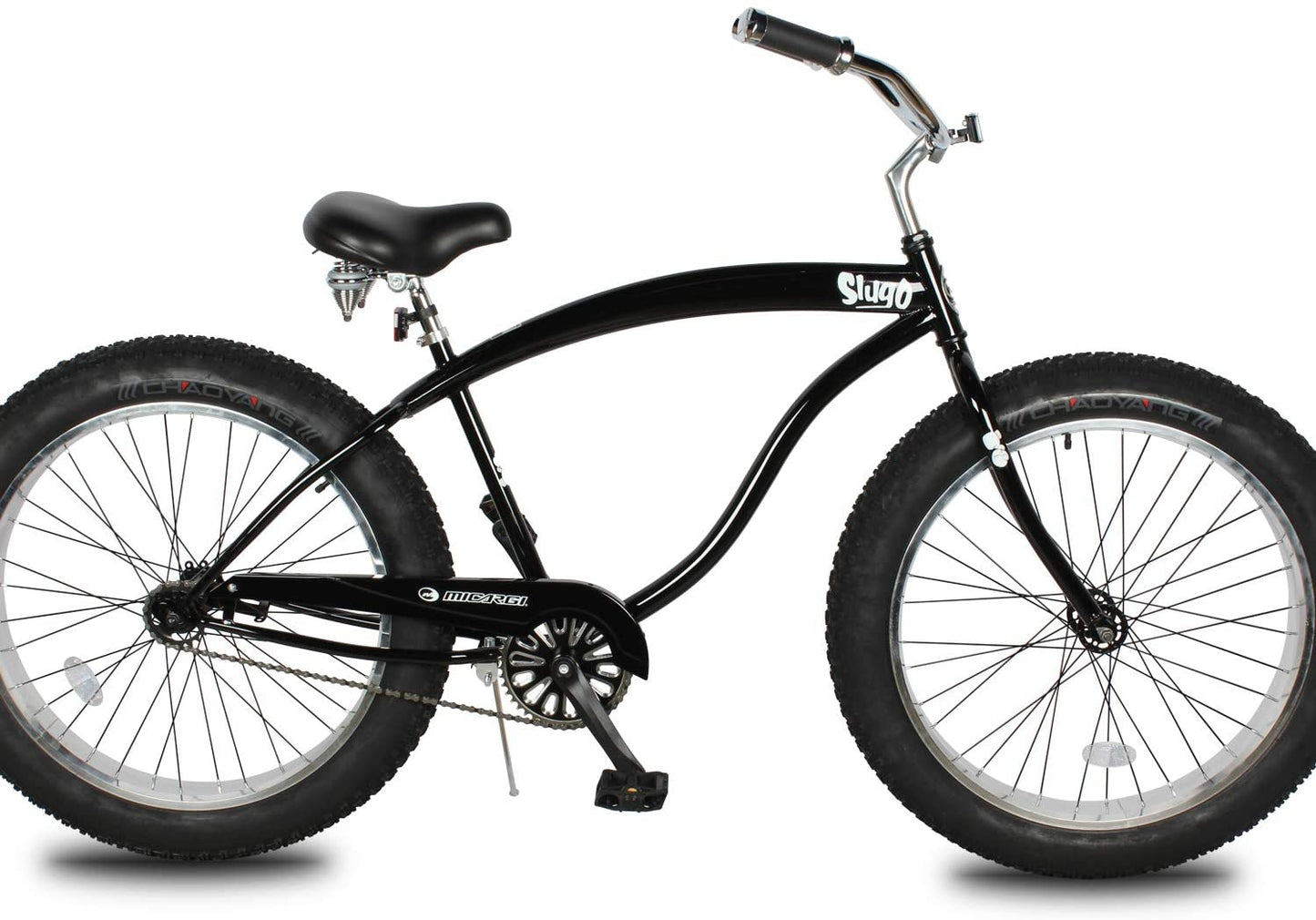 Micargi SLUGO-B 26" Large Mono Tube Cruiser Bike | Fat Tire Bike | Bike Lover USA