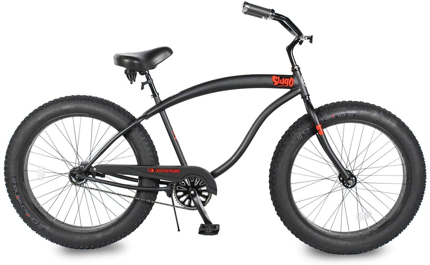 Micargi SLUGO-B 26" Large Mono Tube Cruiser Bike | Fat Tire Bike | Bike Lover USA