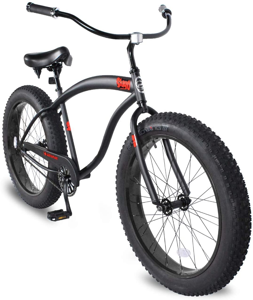 Micargi SLUGO-B 26" Large Mono Tube Cruiser Bike | Fat Tire Bike | Bike Lover USA