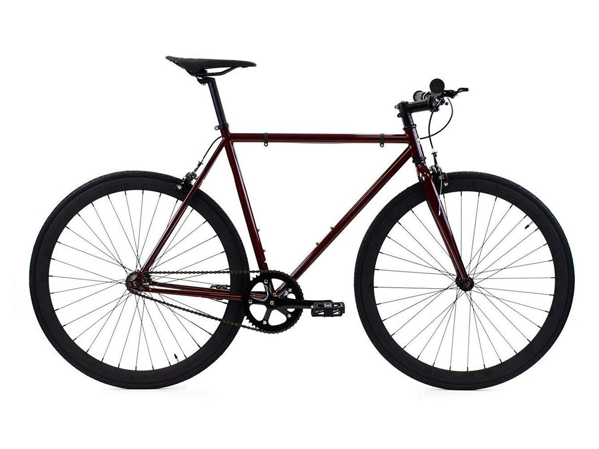 Golden Cycles GC-Redrum Single Speed Road Bike Steel Frame 700c Wheels Flip-Flop Hub