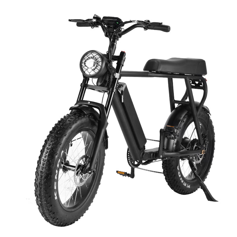 HM-1 Fat Tire Moped Style Electric Bike – Bike Lovers USA