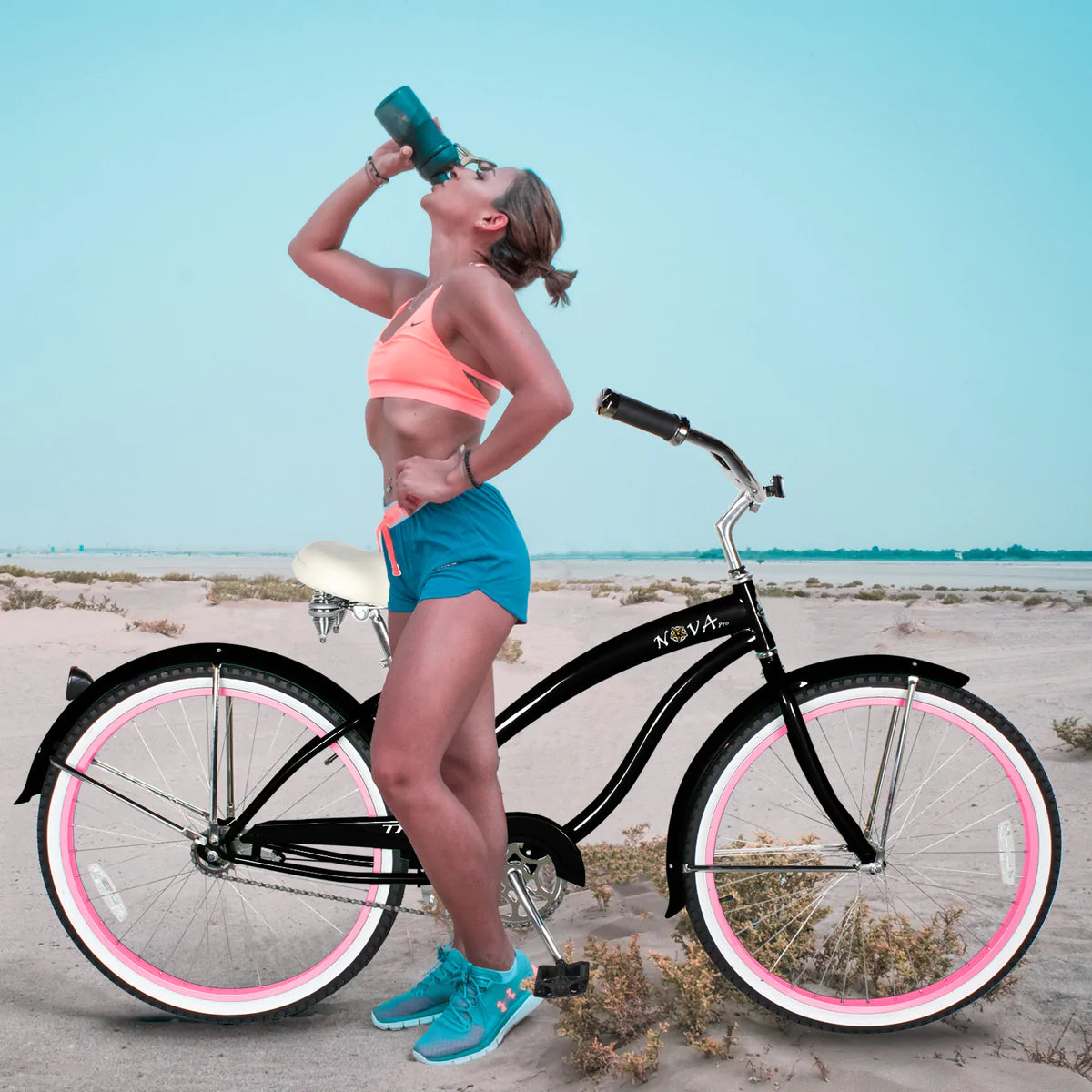 Tracer NOVA 26" Beach Cruiser Bike Single Speed for WOMEN