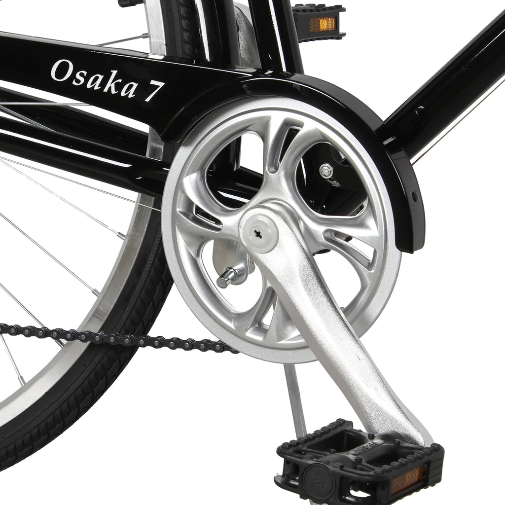 Tracer Osaka 700C Hybrid City Bikes - Shimano 7-Speed - Black | Road Bikes | Hybrid Bikes | City Bikes | 7-Speed | Bike Lover USA
