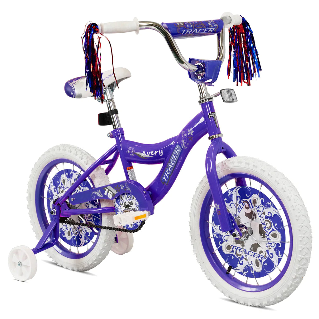 Tracer Avery 16 Inch Kids Bike - Purple | Kids Bike | Logan | Kid's BMX Bikes | Freestyle BMX Bikes | BMX Bike | Tracer Bike | Bike Lover USA