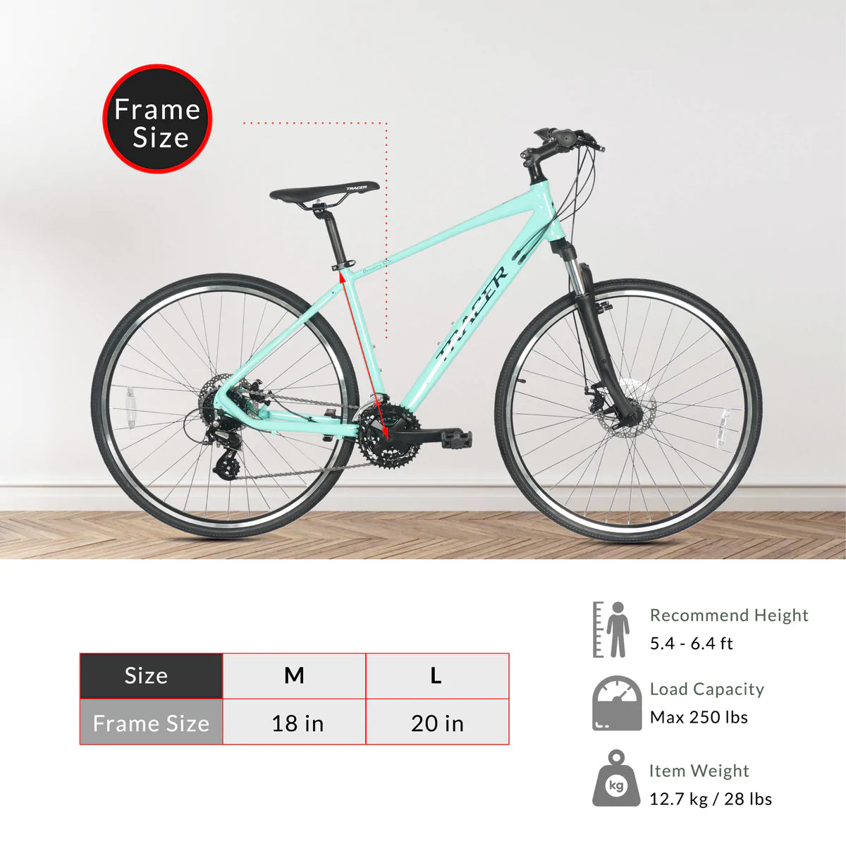 Tracer Bravery DX Hybrid City Bike | City Bike | Road Bike | Bike Lover USA