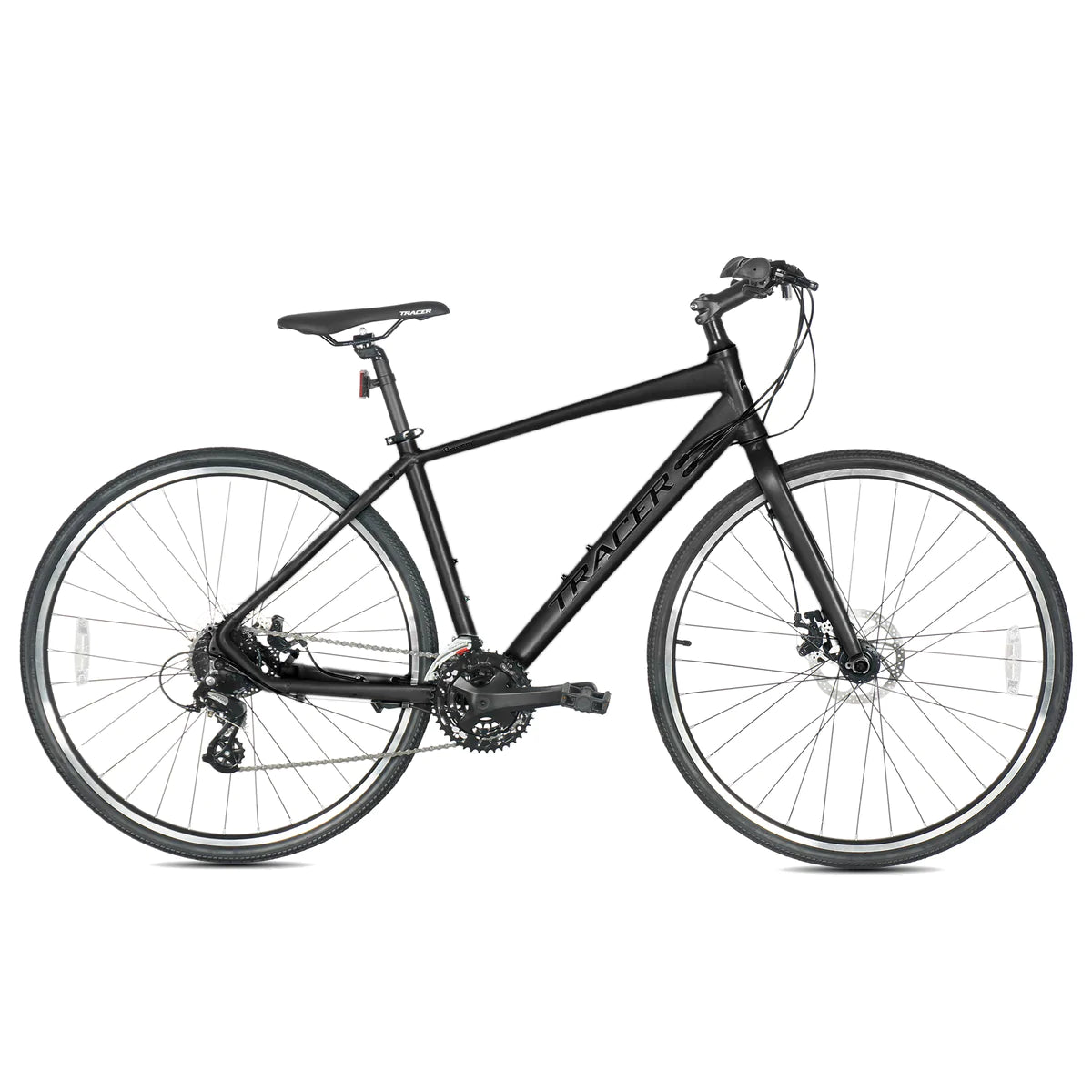 Tracer Bravery Hybrid Road Bike - Matte Black | Bike Lover USA