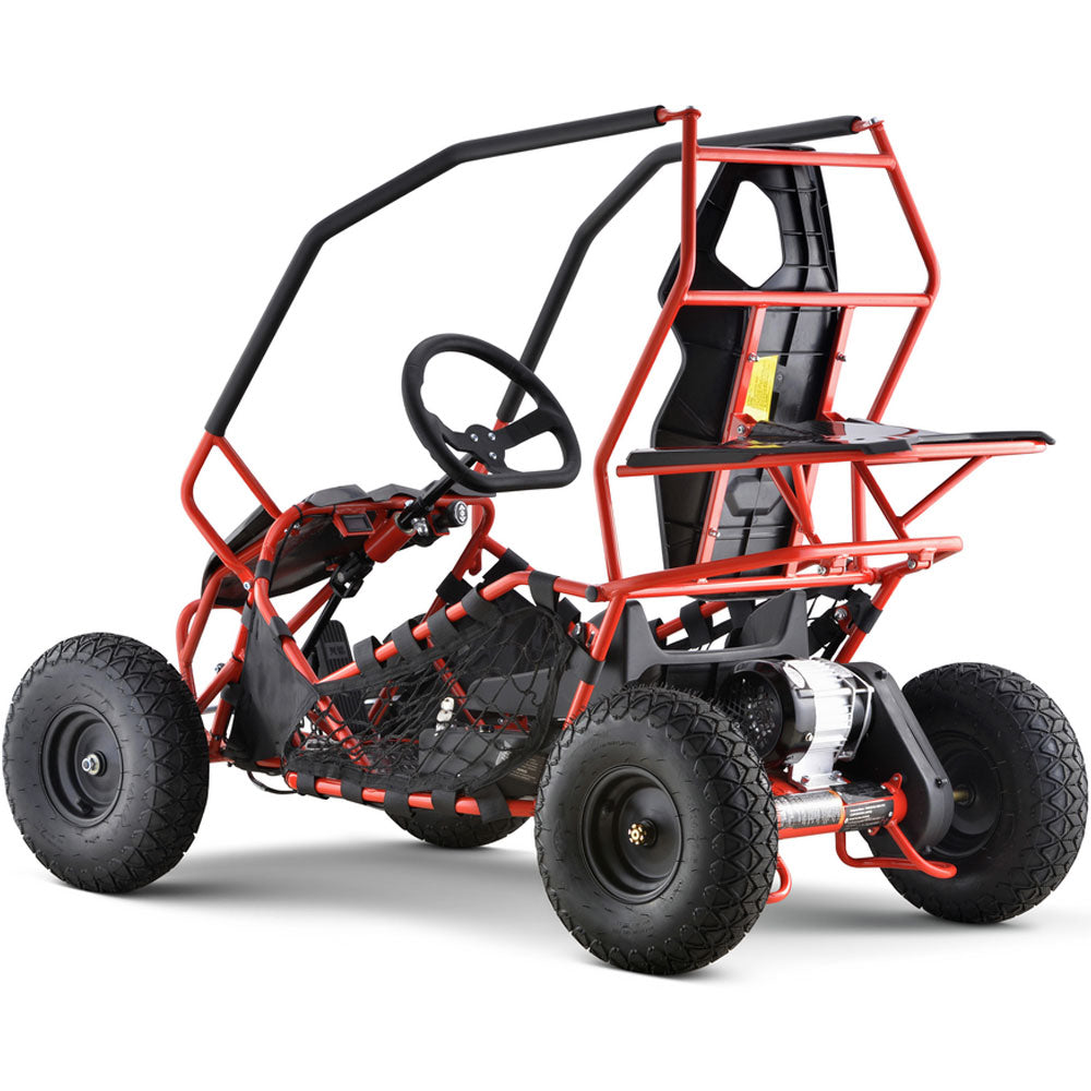 MotoTec Maverick 36v 1000w Go Kart - Red
