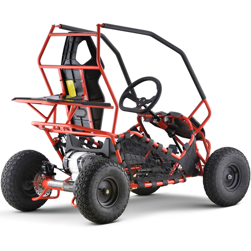 MotoTec Maverick 36v 1000w Go Kart - Red