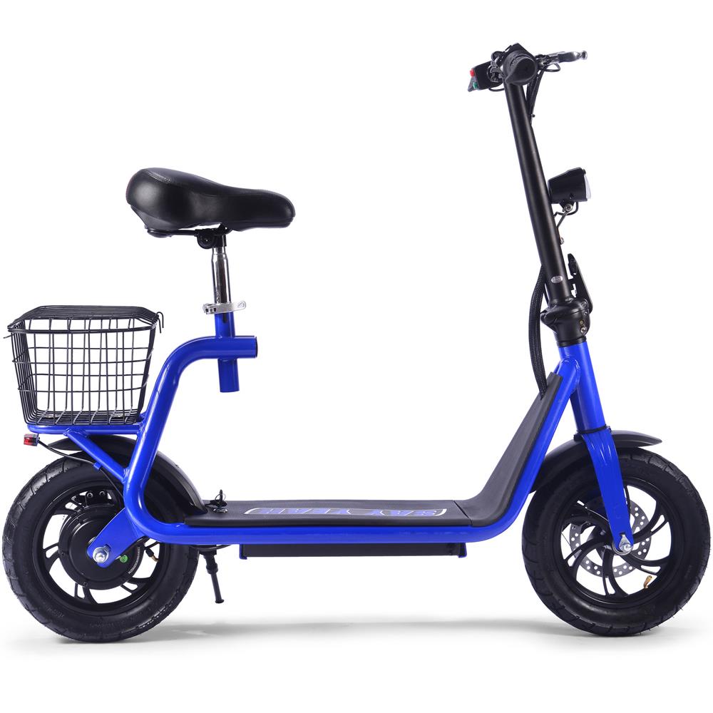 MotoTec Metro 36v 350w Lithium Electric Scooter - Blue