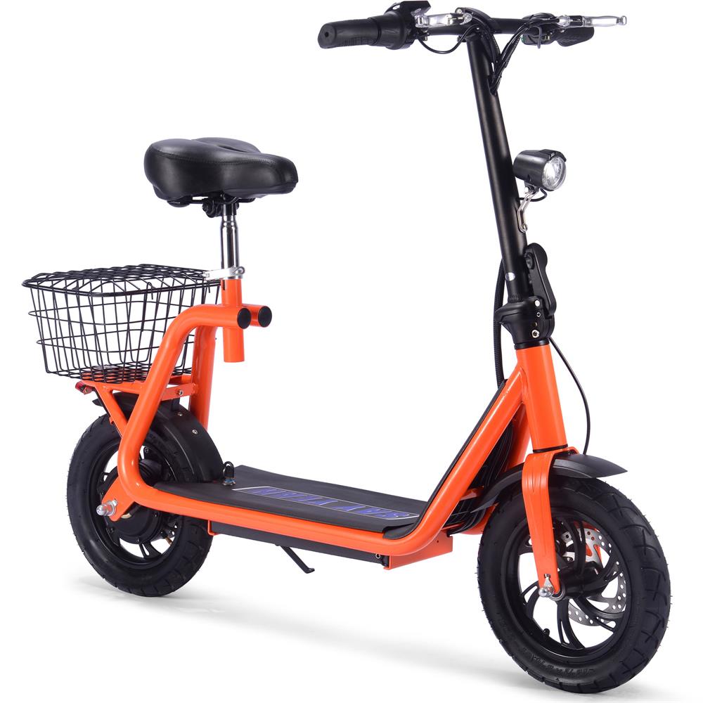 MotoTec Metro 36v 350w Lithium Electric Scooter - Orange