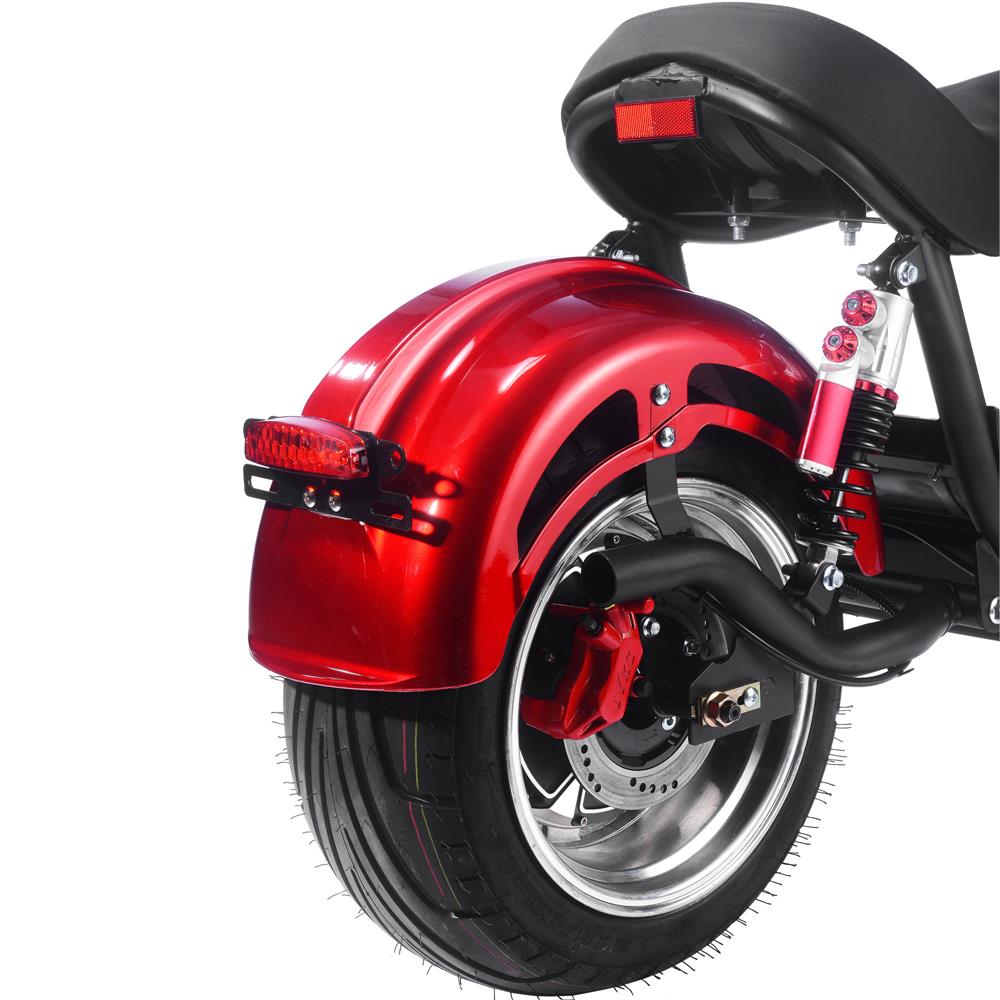 MotoTec Raven 60v 30ah 2500w Lithium Electric Scooter - Red