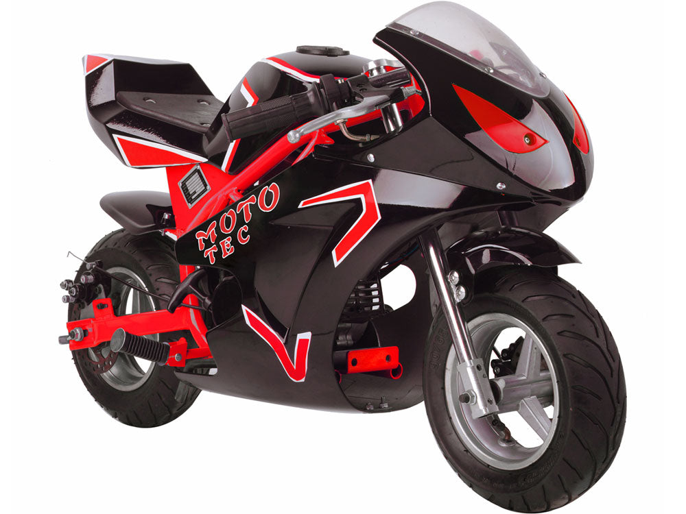MotoTec Gas Pocket Bike GT 49cc 2-Stroke - Red