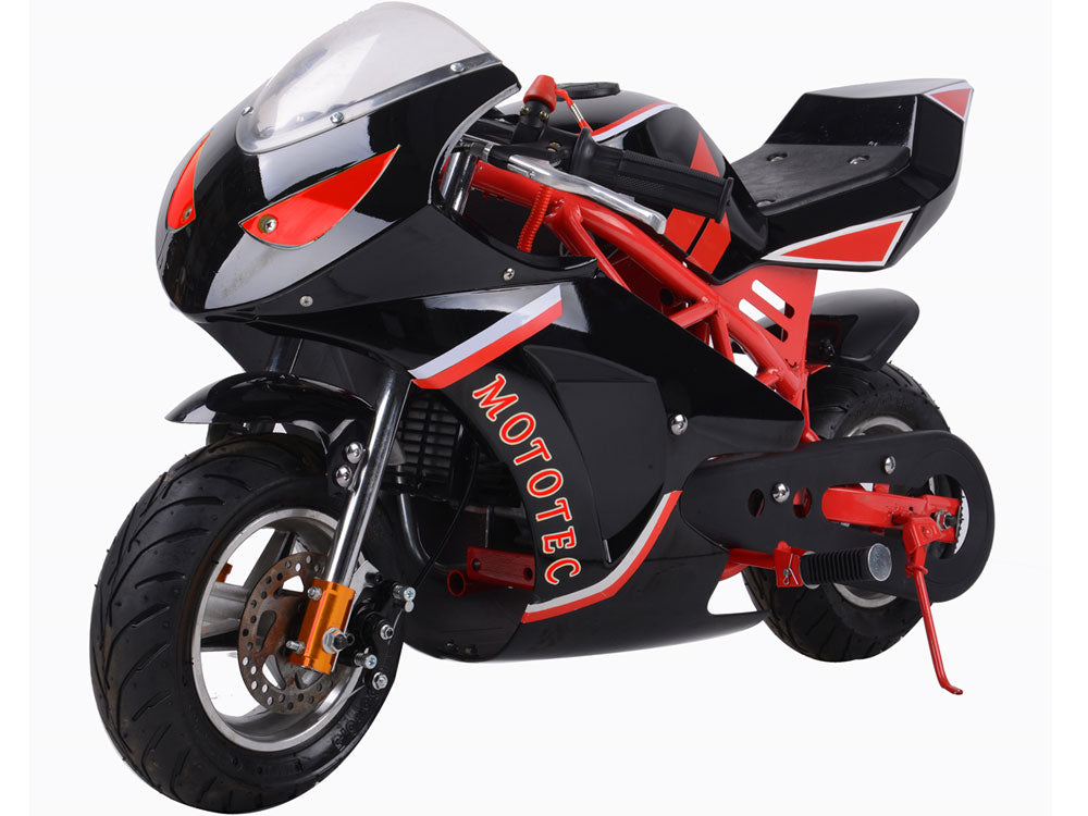 MotoTec Gas Pocket Bike GT 49cc 2-Stroke - Red