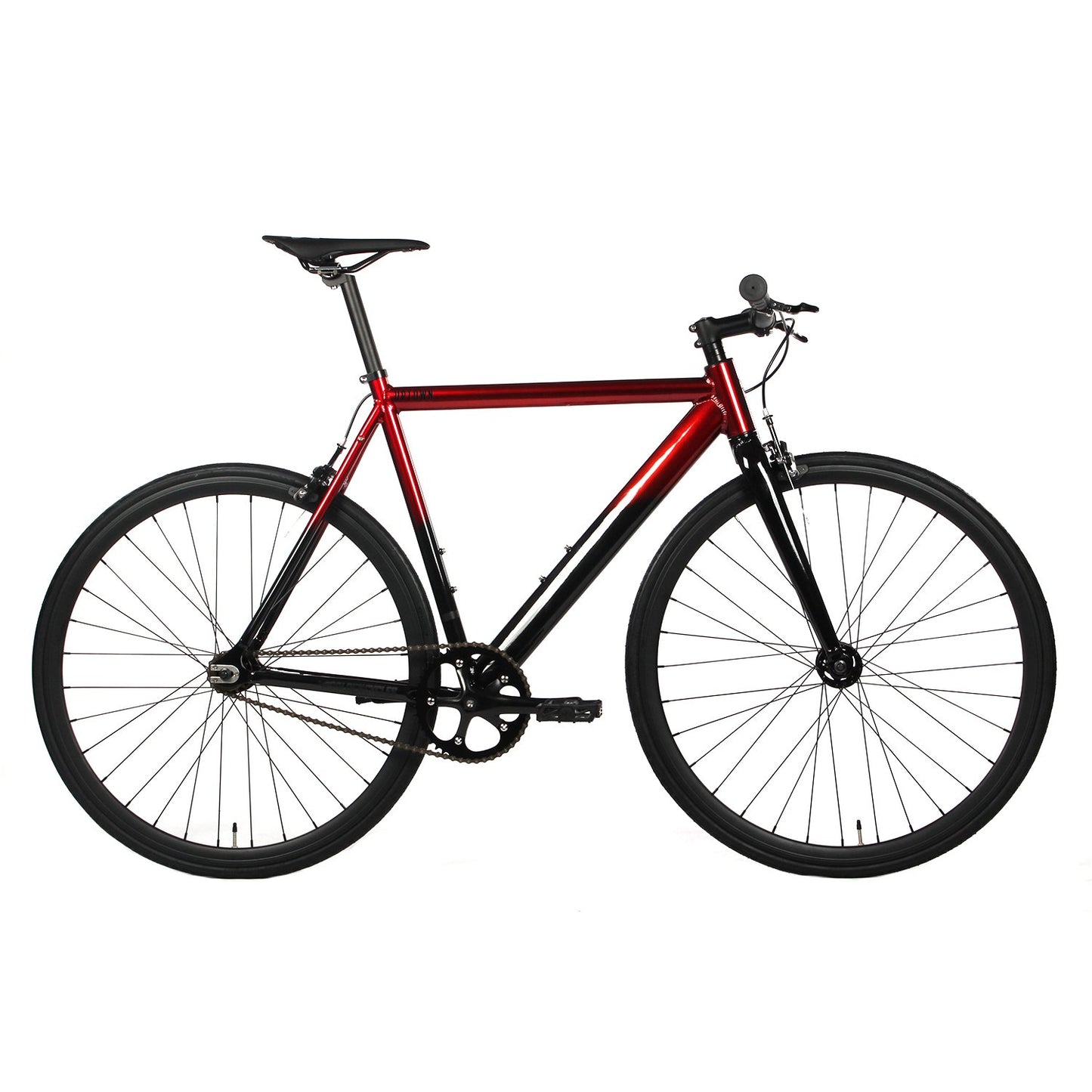 Golden Cycles - Uptown - Red Black | Single Speed Road Bike | Single Speed Cycle | Fixed Gear Bike | Fixie Bike | Affordable Cycle | Track Bike | Golden Cycles | Bike Lover USA
