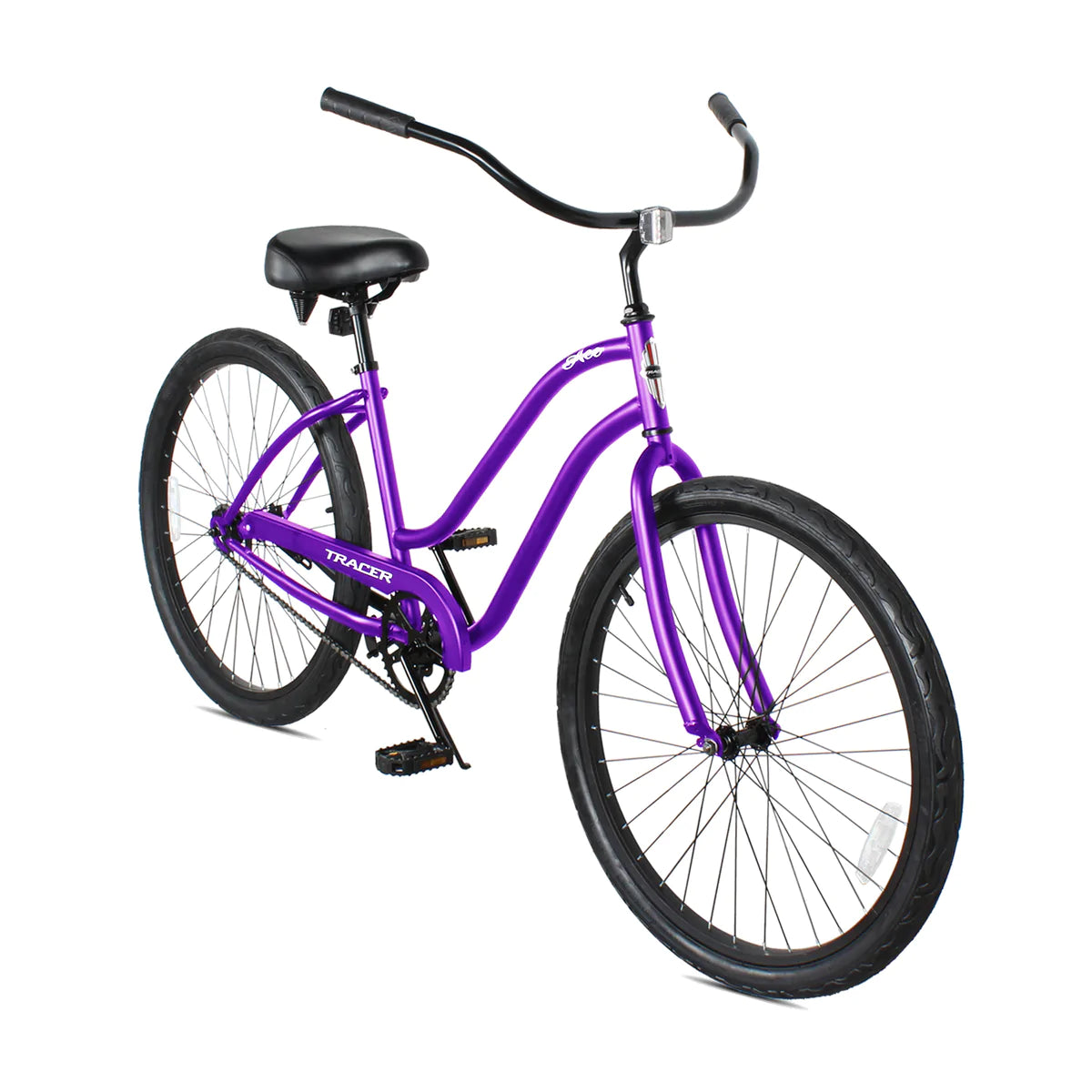 Tracer ACE-F 26" Beach Cruiser Bikes Single Speed - Purple | Beach Cruiser Bikes | Cruiser Bikes | Beach Bikes | Single Speed | Adult Bike | Bike Lover USA