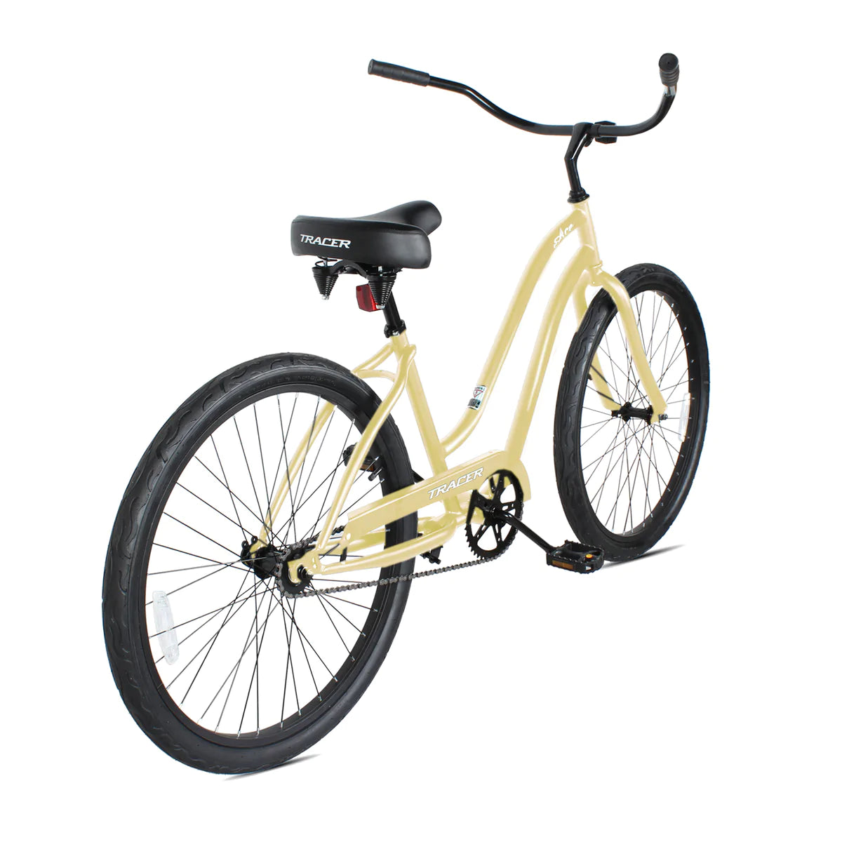 Tracer ACE-F 26" Beach Cruiser Bikes Single Speed - Vanilla | Beach Cruiser Bikes | Cruiser Bikes | Beach Bikes | Single Speed | Adult Bike | Bike Lover USA