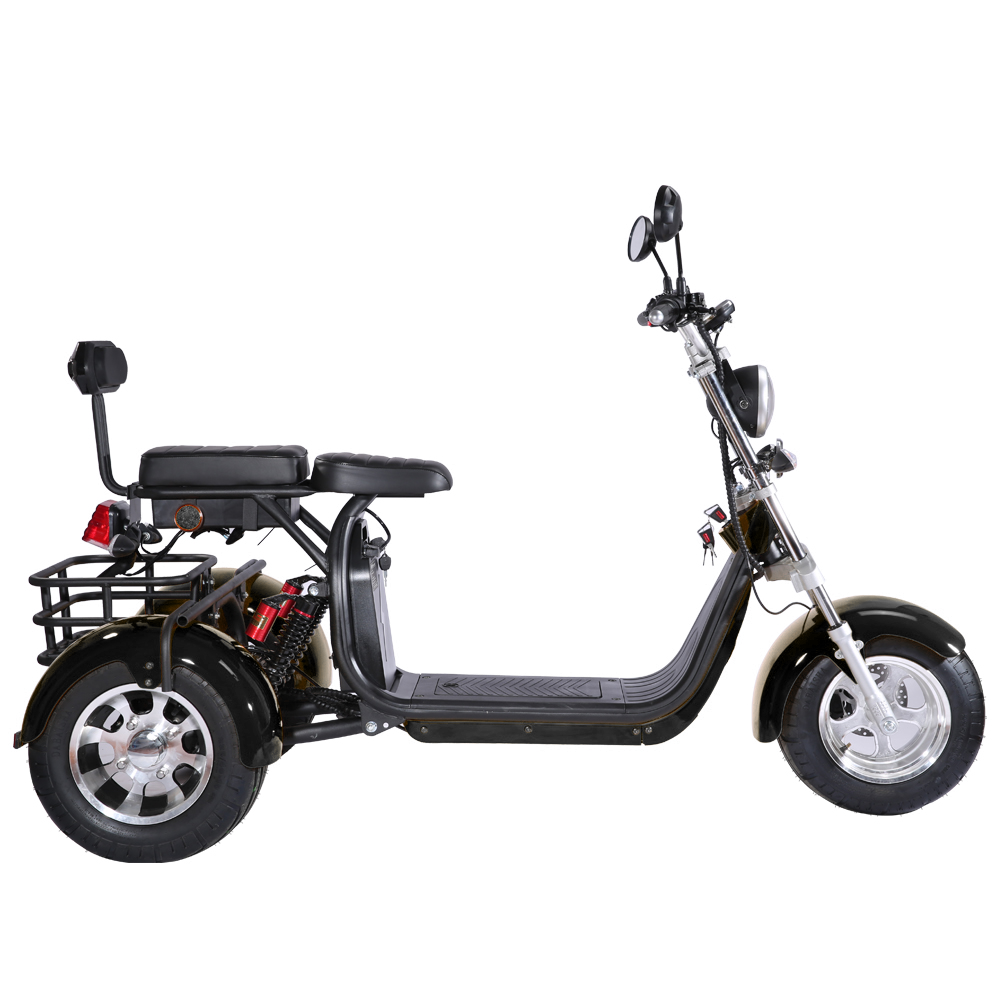 CP3 Trik 2000w Electric Three Wheel Scooter - Black