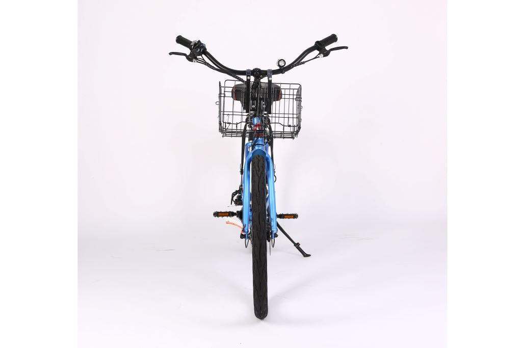 X-Treme Malibu Elite 24 Volt Beach Cruiser Electric Bike-Baby Blue