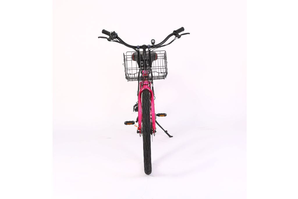 X-Treme Malibu Elite 24 Volt Beach Cruiser Electric Bike-Pink