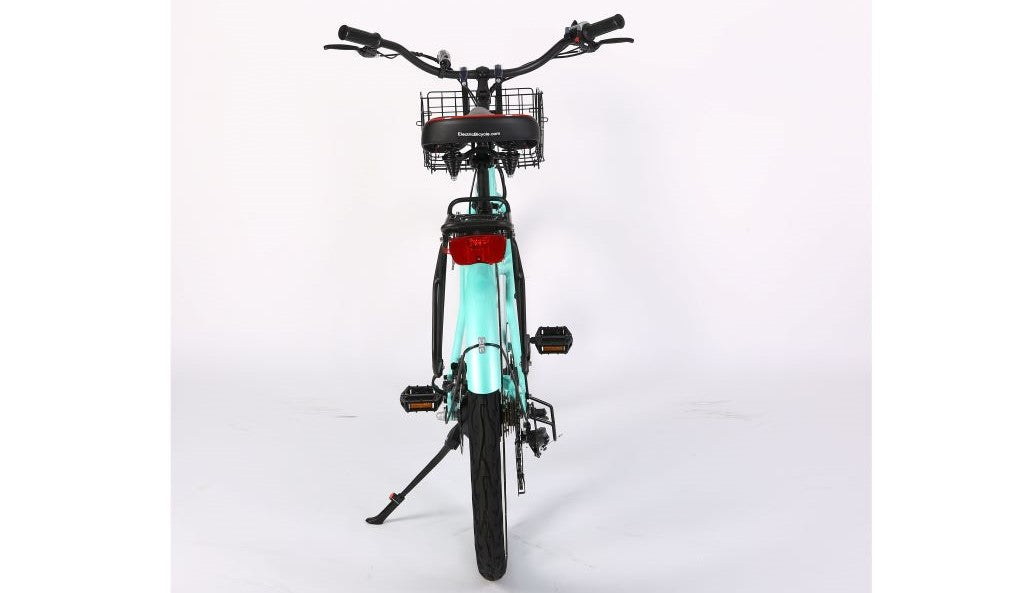 X-Treme Malibu Elite 24 Volt Beach Cruiser Electric Bike-Mint Green