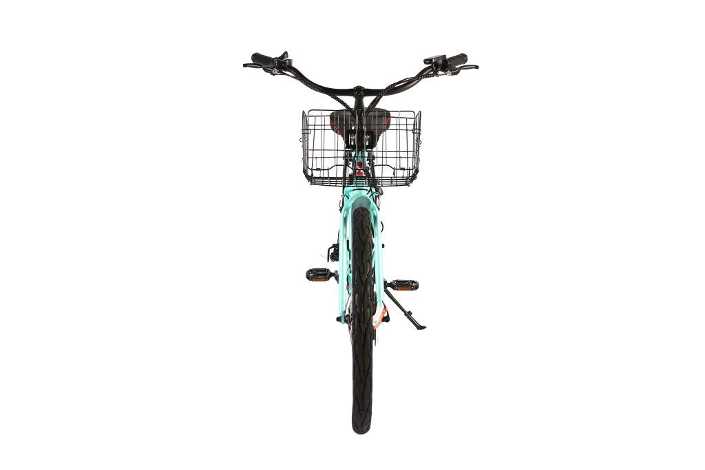 X-Treme Malibu Elite Max 36 Volt Beach Cruiser Electric Bike - Mint Green | Bike Lovers USA