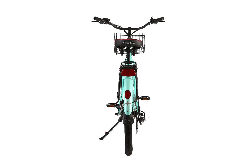 X-Treme Malibu Elite Max 36 Volt Beach Cruiser Electric Bike - Mint Green | Bike Lovers USA