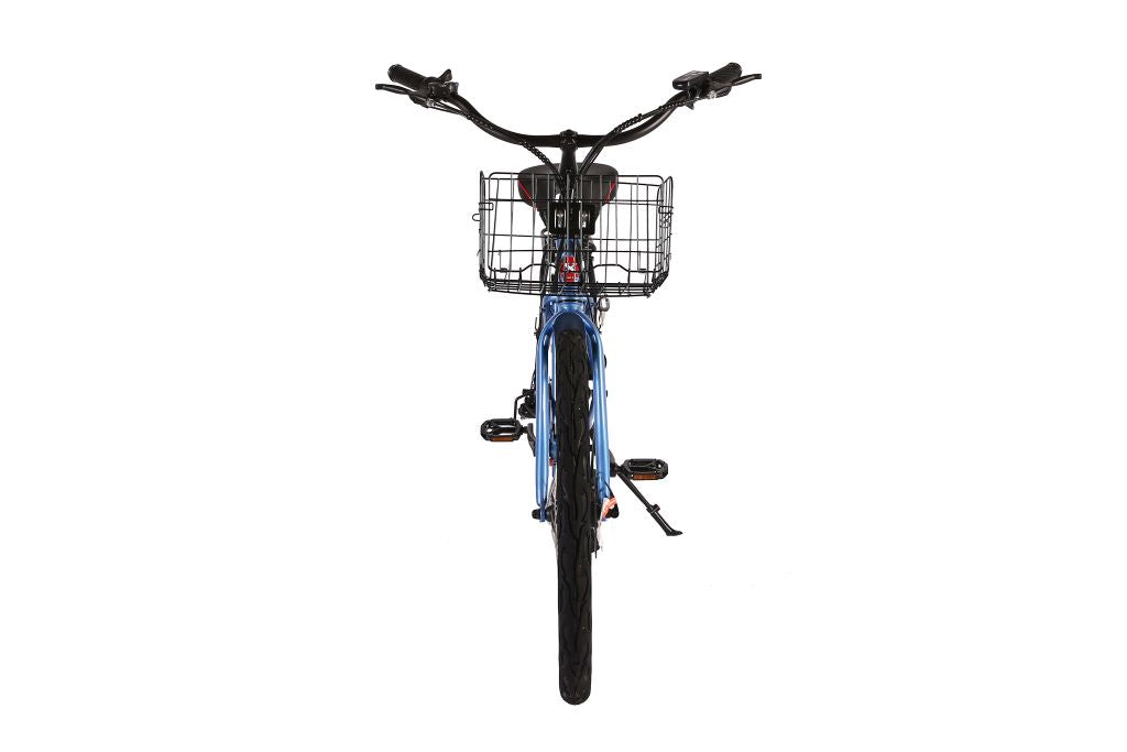 X-Treme Malibu Elite Max 36 Volt Beach Cruiser Electric Bike - Baby Blue | Bike Lovers USA