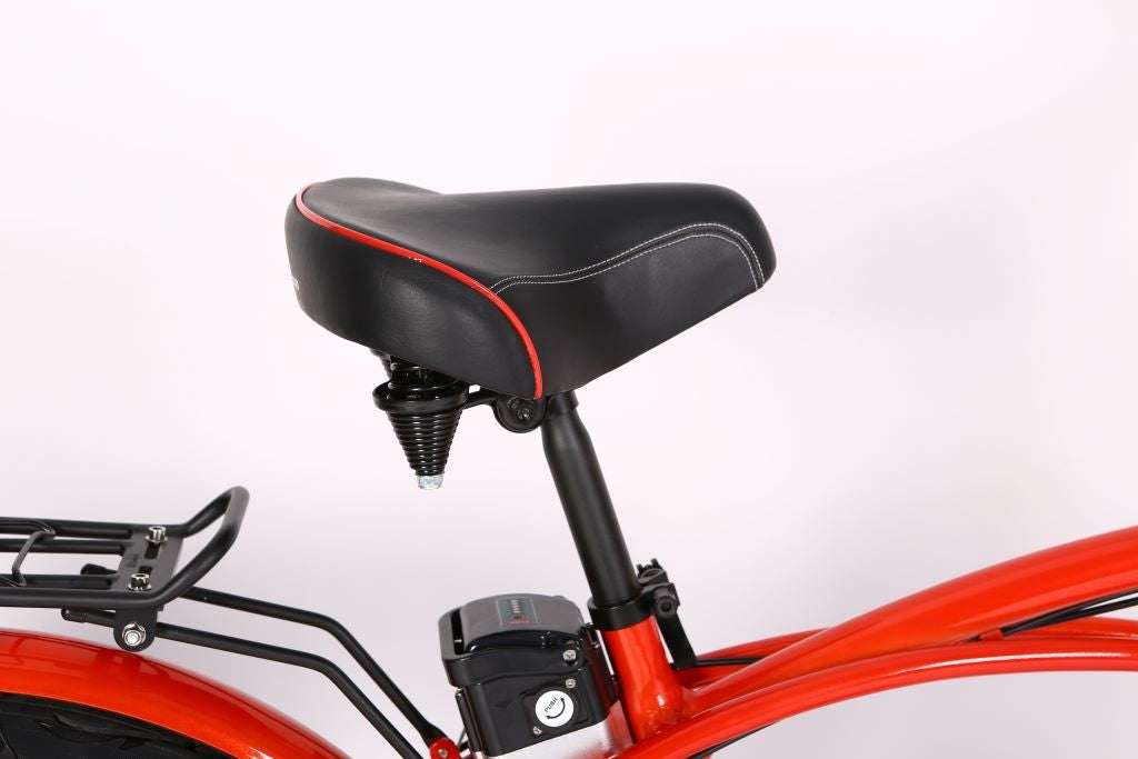 X-Treme Newport Elite Max 36V Beach Cruiser Electric Bike 350W Rear Hub Motor Up to 20 mph 36V 10Ah LiFePO4 Battery
