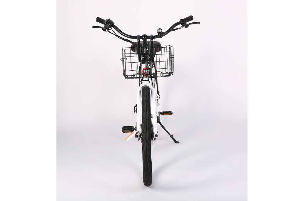 X-Treme Newport Elite Max 36 Volt Beach Cruiser Electric Bike-White