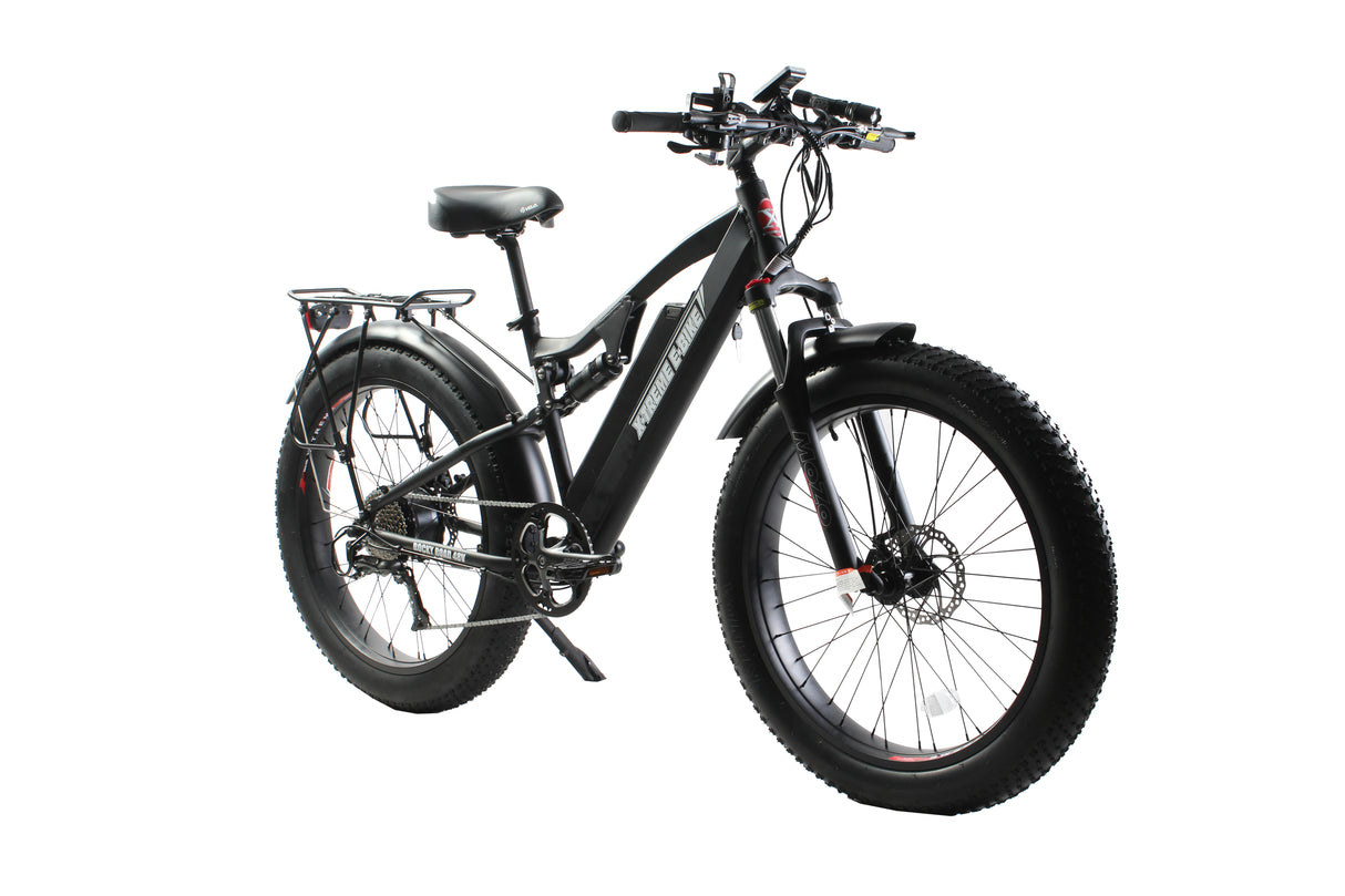 X-Treme Boulderado 48V 17Ah Fat Tire Step-Through Electric Mountain Bicycle 500W Rear Hub Motor 25 mph LiFePO4 Battery