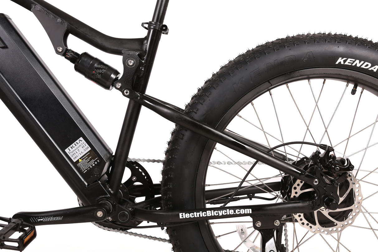 X-Treme Rocky Road 48V 17Ah Fat Tire Electric Mountain Bicycle 500W Rear Hub Motor 25 mph LiFePO4 Battery