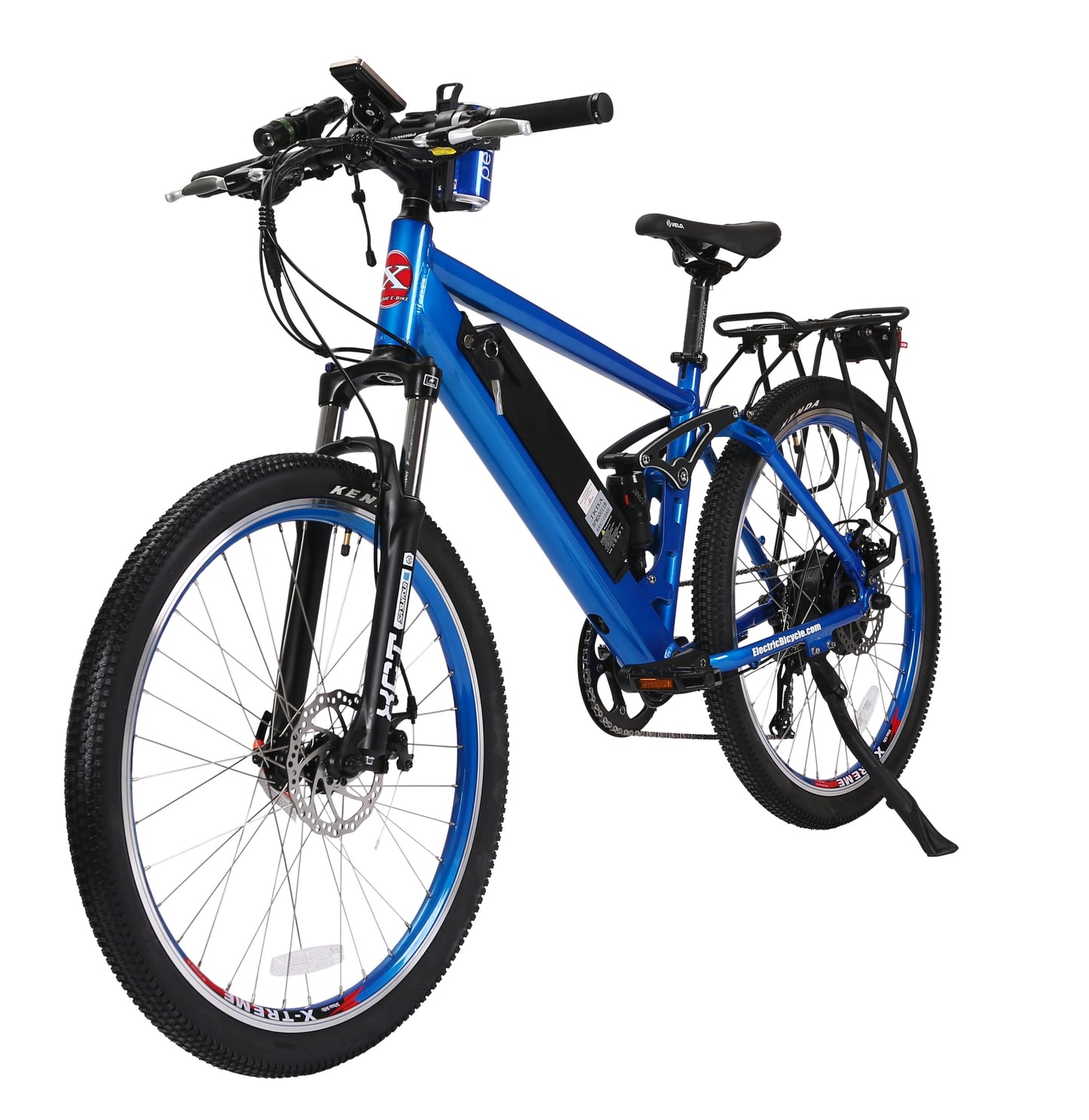 X-Treme Rubicon 48 Volt Electric Mountain Bicycle-Metallic Blue