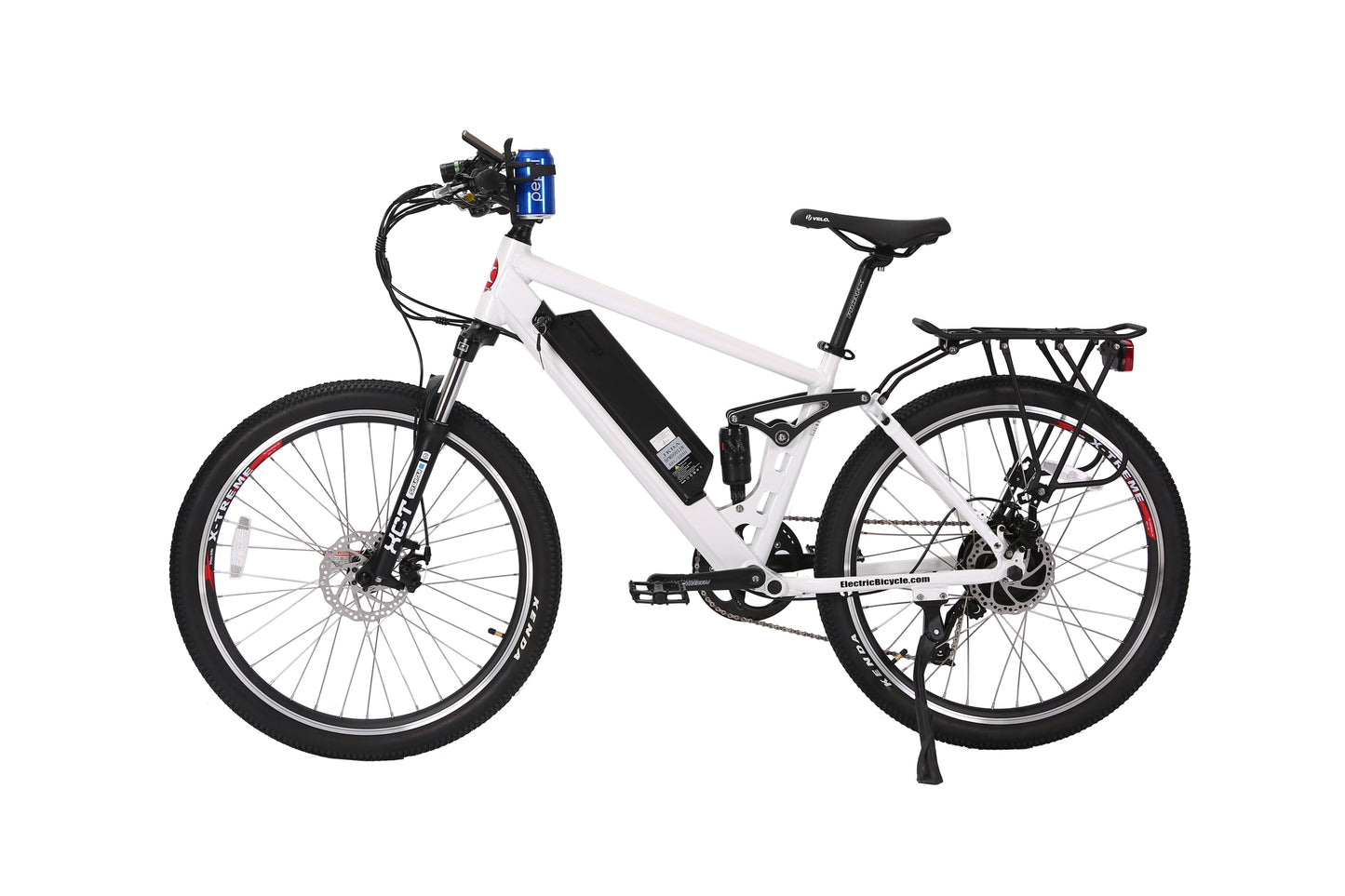 X-Treme Rubicon 48 Volt Electric Mountain Bicycle-Metallic White
