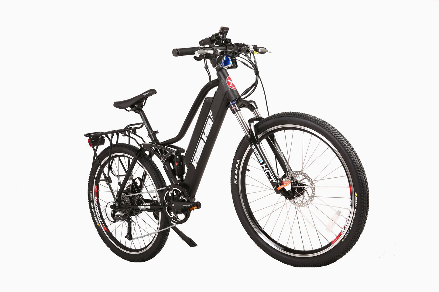 X-Treme Sedona 48 Volt Electric Step-Through Mountain Bicycle-Black