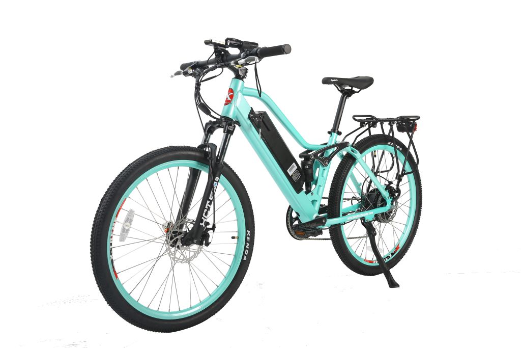 X-Treme Sedona 48 Volt Electric Step-Through Mountain Bicycle-Mint Green
