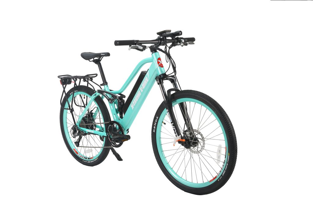 X-Treme Sedona 48 Volt Electric Step-Through Mountain Bicycle-Mint Green
