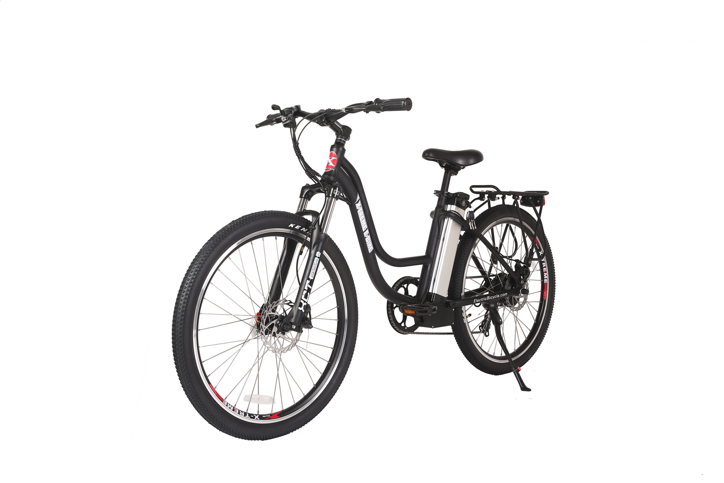 X-Treme Trail Climber Elite 24 Volt Electric Mountain Bike-Black
