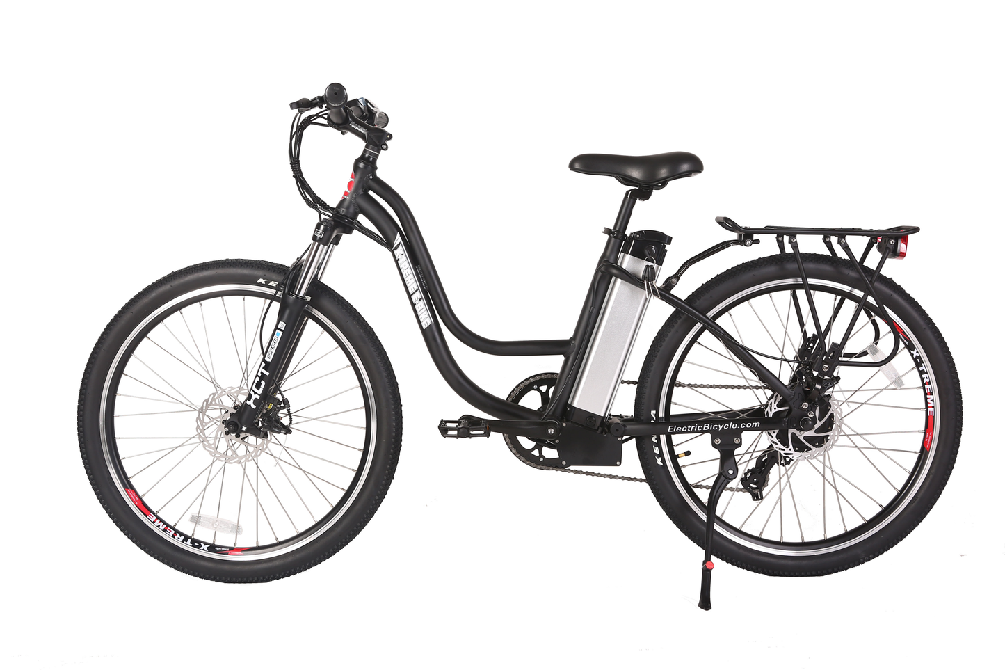 X-Treme Trail Climber Elite 24 Volt Electric Mountain Bike-Black