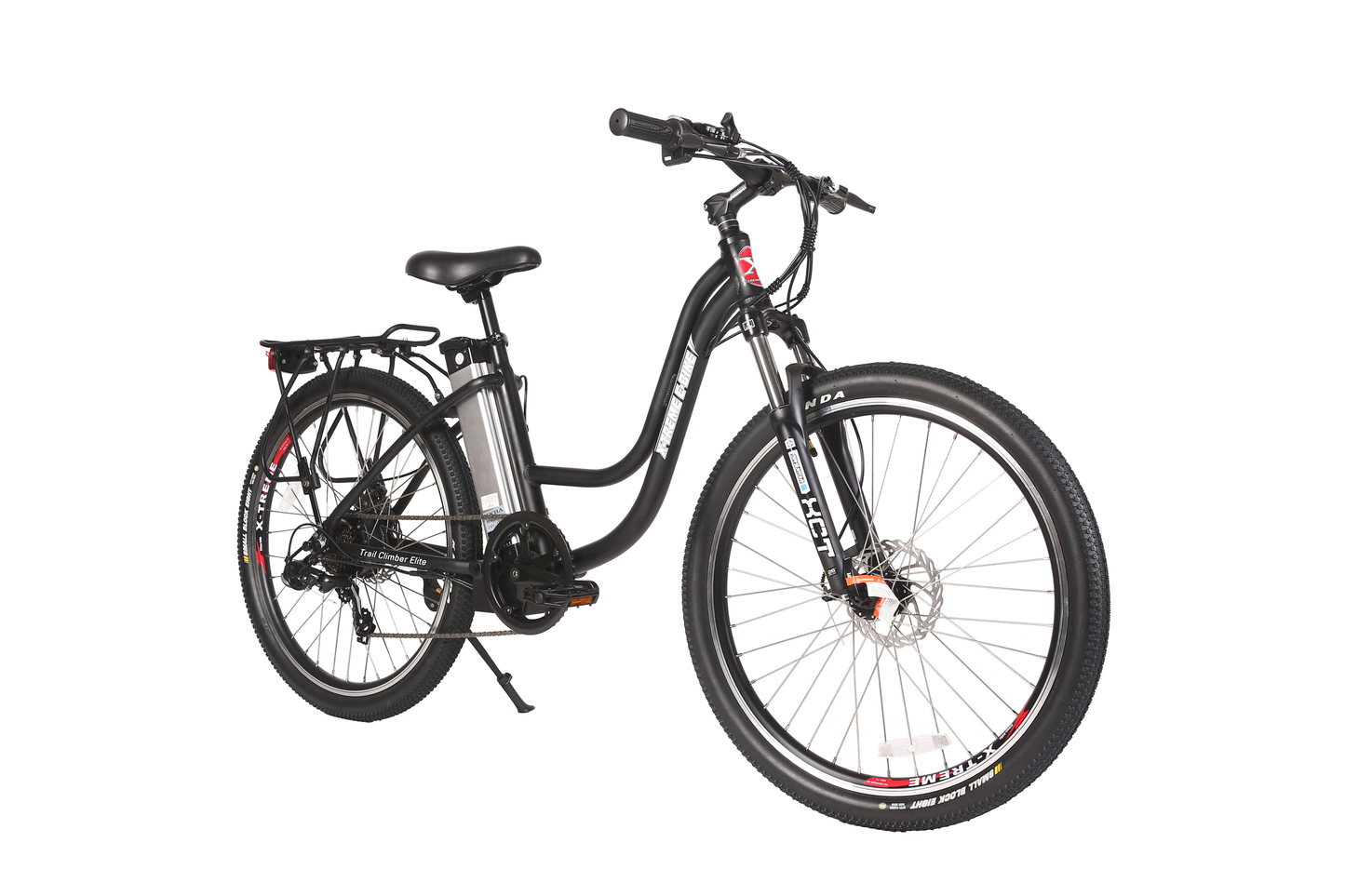 X-Treme Trail Climber Elite 24 Volt Electric Mountain Bike-Black