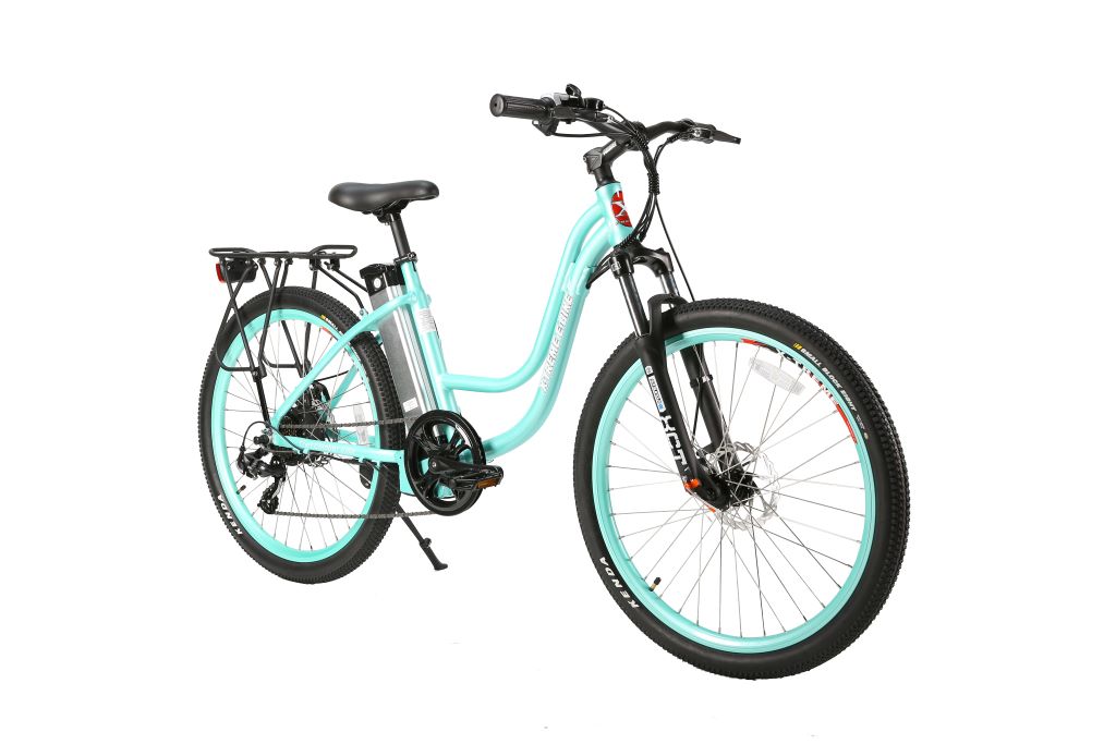 X-Treme Trail Climber Elite 24 Volt Electric Mountain Bike-Mint Green