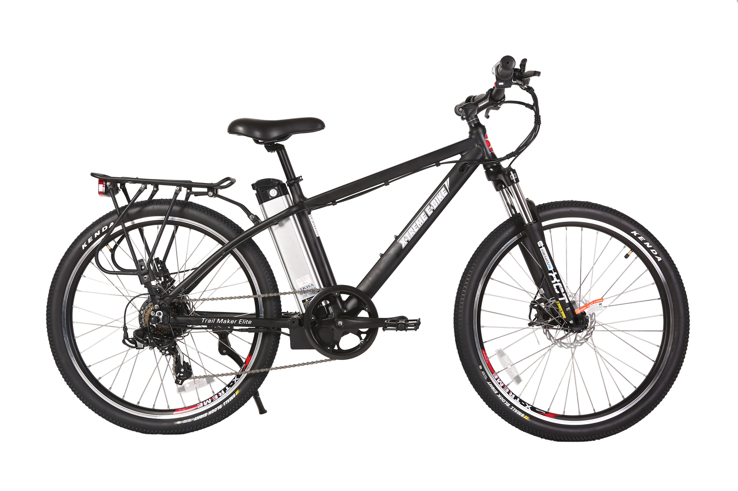 X-Treme Trail Maker Elite 24 Volt Electric Mountain Bike-Black