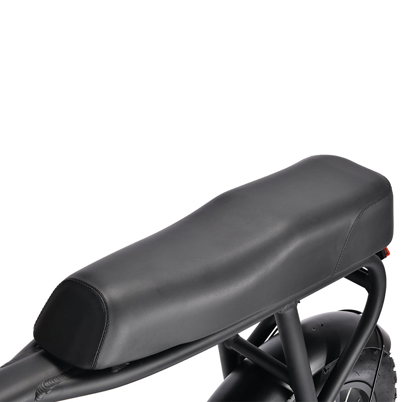 HM-1 Fat Tire Moped Style Electric Bike - Black
