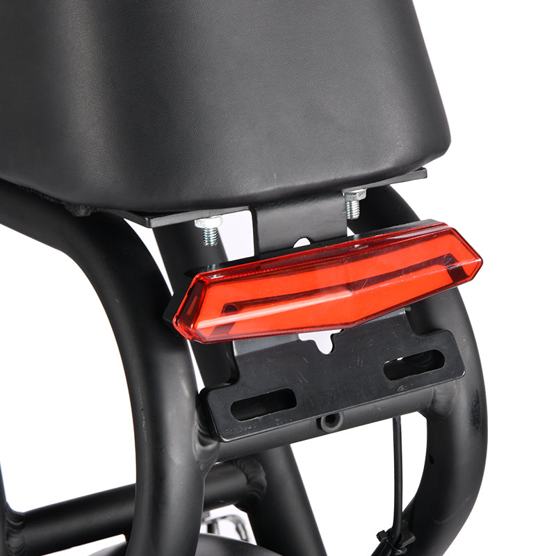 HM-1 Fat Tire Moped Style Electric Bike - Black
