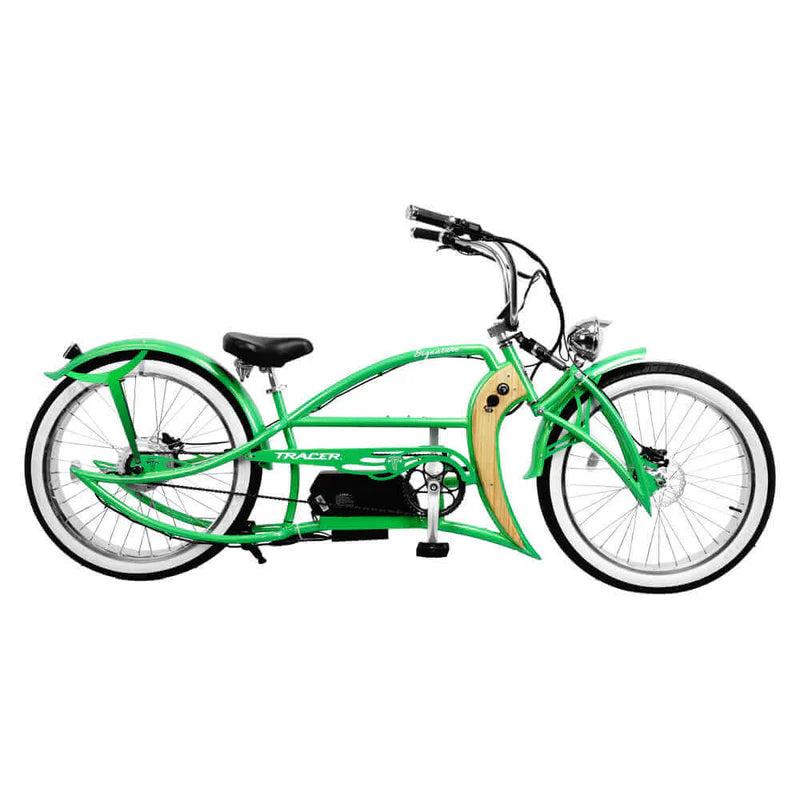 Tracer Signature Pro 800W Chopper Cruiser E-Bike, 48V 17.5Ah Battery, 25 MPH Top Speed, 30 Mile Range, 26” Fat Tires