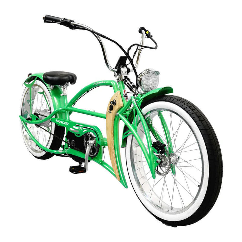 Tracer Signature Pro 800W Chopper Cruiser E-Bike, 48V 17.5Ah Battery, 25 MPH Top Speed, 30 Mile Range, 26” Fat Tires