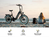 Heybike Ranger S 2.0 Folding Fat Tire Electric Bike – 750W, 28 MPH, 55-Mile Range