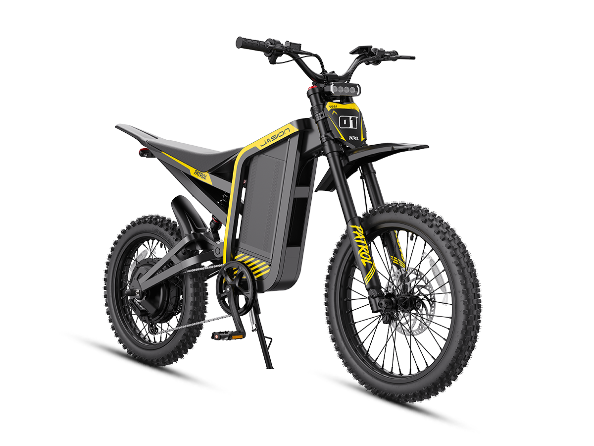 Jasion Patrol 52 Electric Dirt Bike – 4000W, 40 MPH, 52V 30Ah Battery, 50-Mile Range